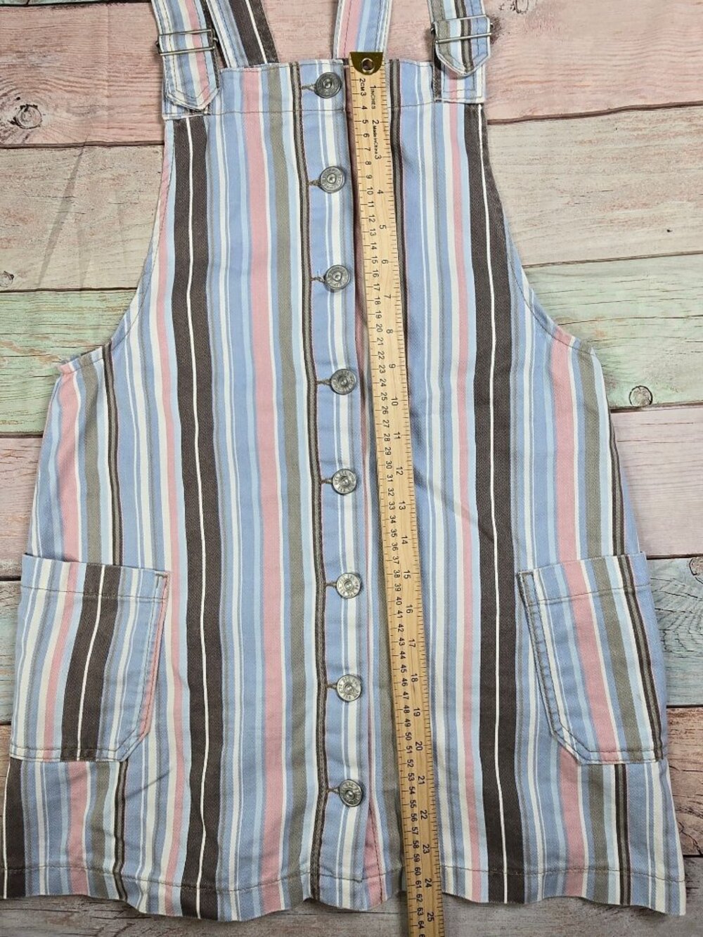 BDG Urban Outfitters Womens Small Lollipop Stripe Skirtall Overall Dress - Picture 10 of 11